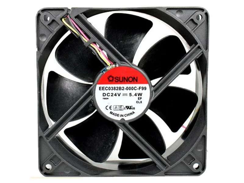 Ventilador: DC, transversal, 24VDC, 120x120x38mm,.