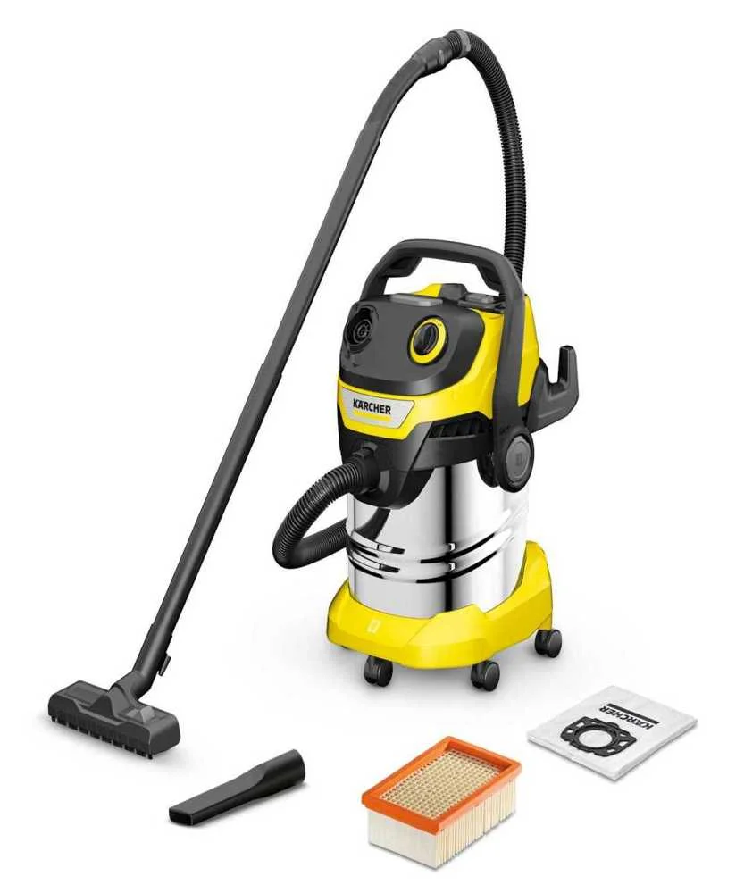 KÄRCHER WD 5 S V-25/5/22 AÇO INOXIDÁVEL, PRETO, A.