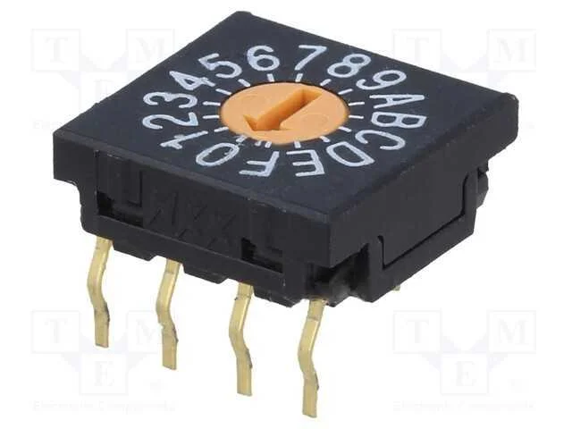 Emissor de c&oacute;digo, HEX/BCD, Pos: 16, THT, Rcontac.