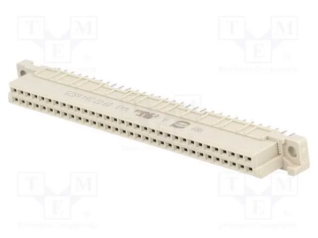 Ficha, DIN 41612, tipo B, fêmea, PIN: 64, a+b, TH.