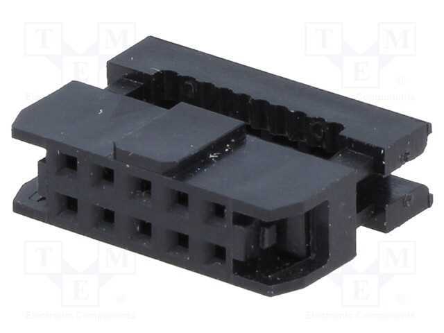 Ficha, Idc, Fêmea, Pin: 10, Sem Pressão de Cabo, Idc, para Fita, 1mm
