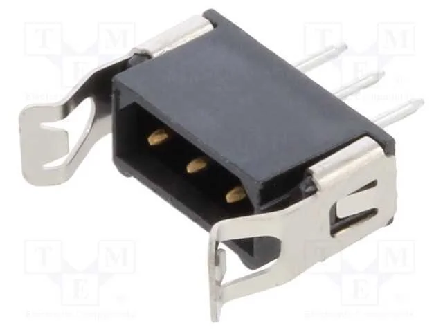 Tomada, Placa- Fio/Placa, Macho, Datamate L-Tek, 2mm, Pin: 3, Tht