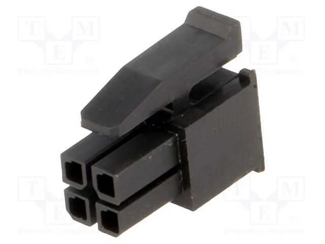 Ficha, fio-placa, f&ecirc;mea, Micro MATE-N-LOK, 3mm, P.