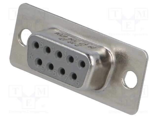 D-Sub, Pin: 9, Ficha, Fêmea, Solda, Versão: Contactos Torneados