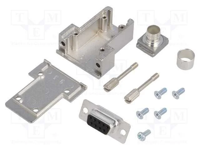 D-Sub, PIN: 9, ficha, fêmea, solda, com cabo, pre.
