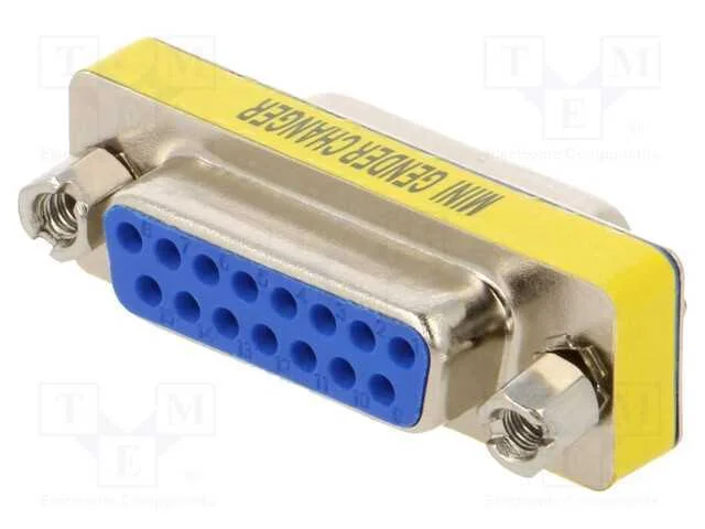 Passo: adaptador, D-Sub 15pin fêmea,em ambos os l.