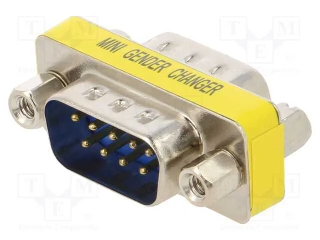 Passo: adaptador, D-Sub 9pin masculino,em ambos o.