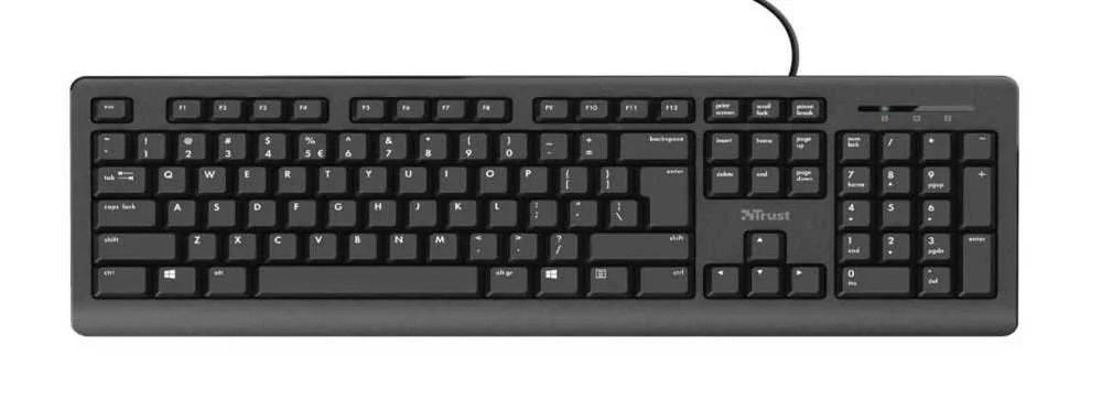 Teclado Trust 23883 Primo Preto Qwerty Espanhol 
