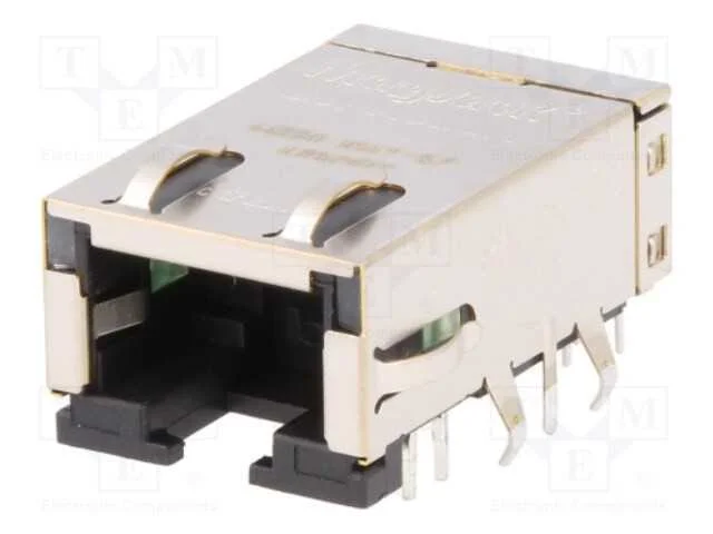 Tomada, RJ45, PIN: 8, blindadas,com díodo LED, Si.