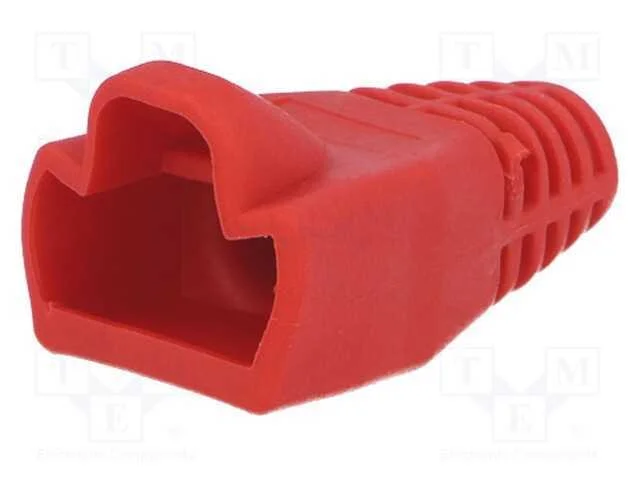Revestimento de Pino Rj45, 6mm, Vermelho