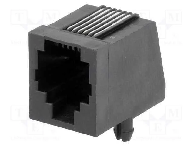 Tomada, RJ12, PIN: 6, Sistema: 6p6c, THT, angular.