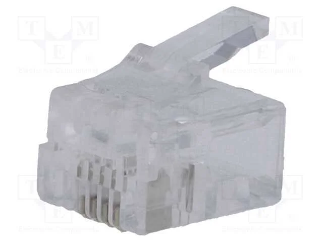 Ficha, Rj11, Pin: 4, Sistema: 6p4c, com Cabo, Idc,Cerrar
