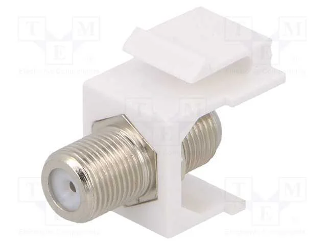 Conector, tomada, F tomada x2, fêmea x2, Keystone.