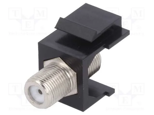 Conector, tomada, F tomada x2, fêmea x2, Keystone.
