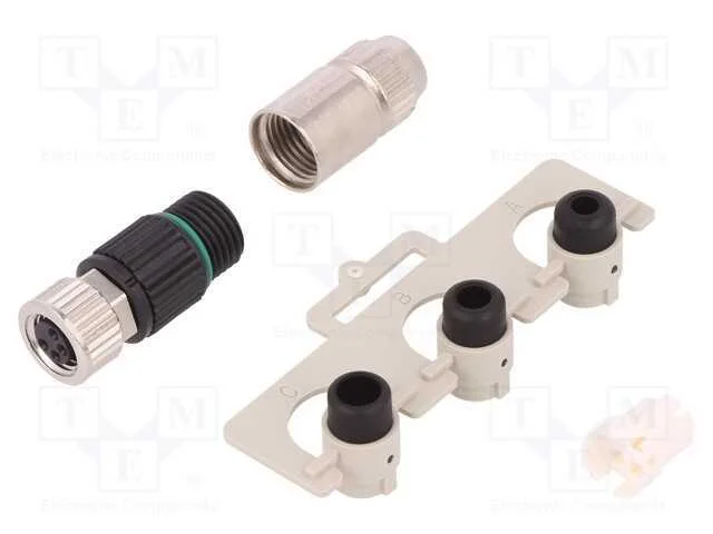 Conector: M8, Fêmea, Pin: 4, Simples, com Cabo, Ficha, 4a, Ip67, 32v