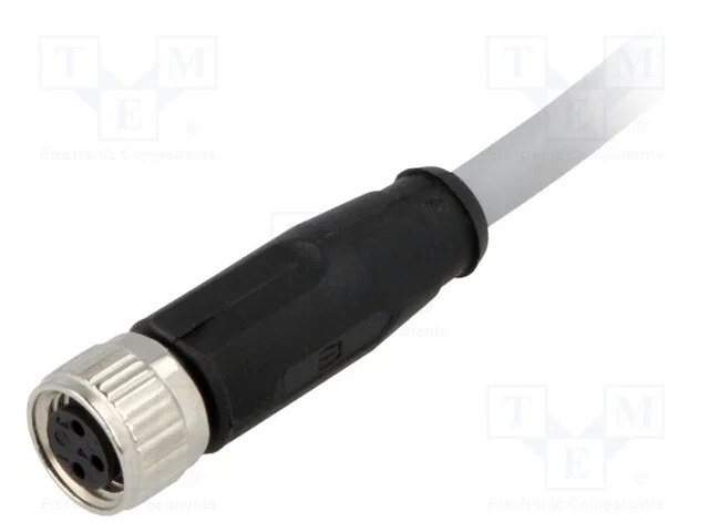 Conector: M8, fêmea, PIN: 3, simples, com cabo, f.