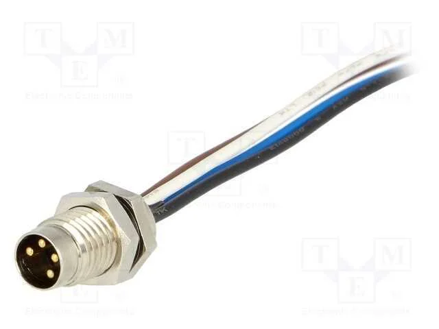 Conector: M8, macho, PIN: 4, com cabos, tomada, N.
