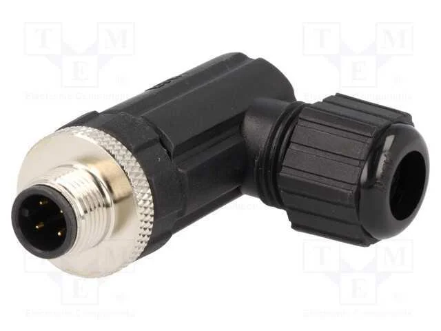 Ficha, M12, Pin: 4, Macho, Código A-Devicenet / Canopen, com Cabo