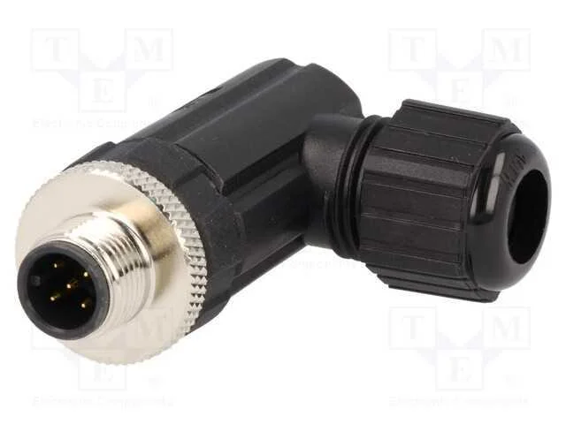 Ficha, M12, Pin: 5, Macho, Código A-Devicenet / Canopen, com Cabo