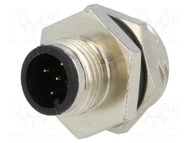 Tomada, M12, Pin: 5, Macho, Código A-Devicenet / Canopen, Solda