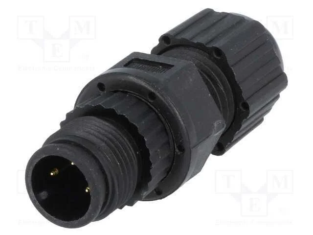 Ficha, M12, Pin: 3, Macho, Código A-Devicenet / Canopen, com Cabo
