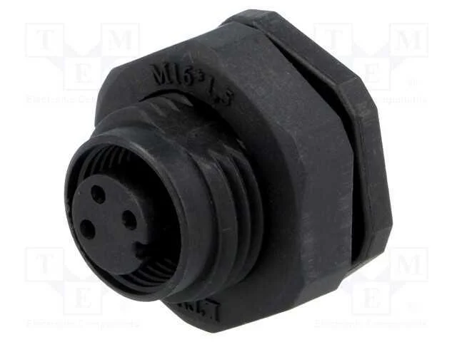 Tomada, M12, Pin: 3, Fêmea, Código A-Devicenet / Canopen, Solda