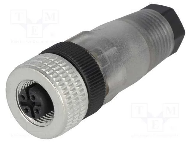 Ficha, M12, Pin: 4, Fêmea, Código A-Devicenet / Canopen, com Cabo