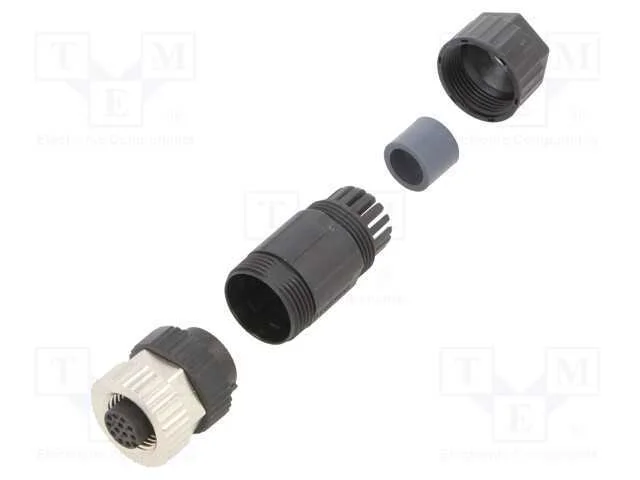 Ficha, M12, PIN: 12, f&ecirc;mea, c&oacute;digo A-DeviceNet / .