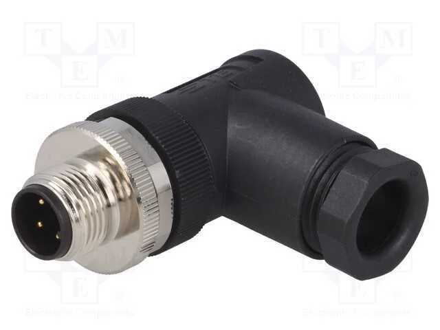 Ficha, M12, Pin: 3, Macho, Código A-Devicenet / Canopen, com Cabo