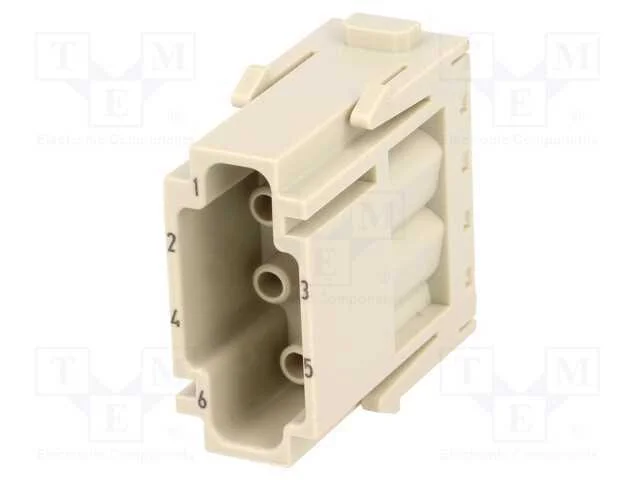 Conector: HDC, módulo, macho, Han-Modular, PIN: 6.