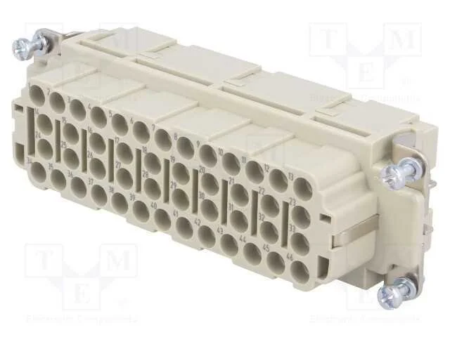 Conector: HDC, fêmea, Han EE, PIN: 46, 46+PE, tam.