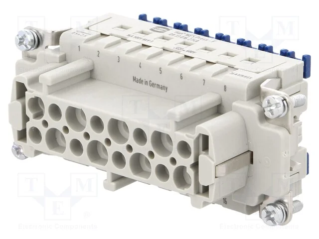 Conector: HDC, inserto de contatos, fêmea, Han ES.