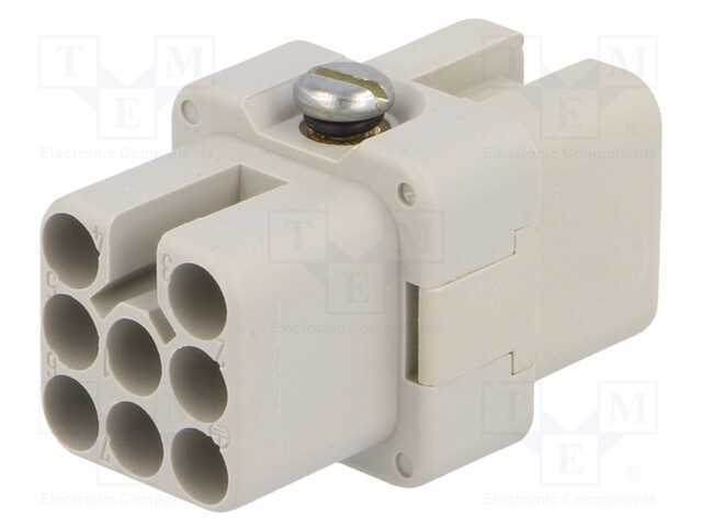 Conector: HDC, inserto de contatos, fêmea, C146,h.