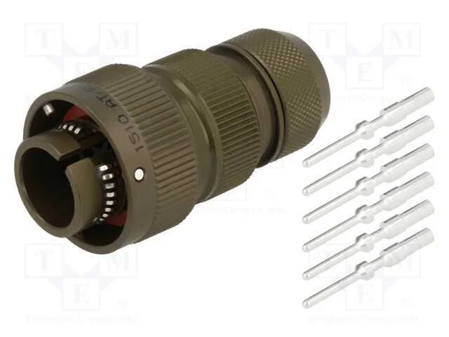 Conector: Militar, Tamanho 14s, Vg95234, Ficha, Macho, Pin: 6, 22a