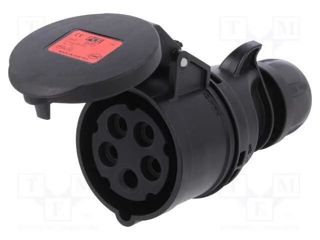 Conector: de Alimentação Ac 3 Fases, Ficha, Fêmea, 16a, 400vac