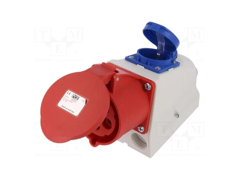 Conector: de alimentação AC 3 fases, tomada, fême.