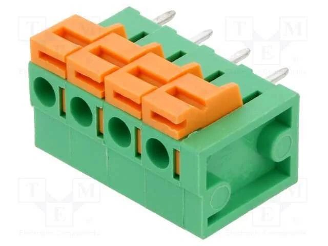 Pcb Bloco Terminal, Simples, 5,08mm, Faixas: 4, para Pcb, Aperto