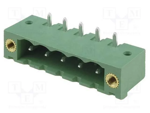 Bloco Terminal Separável, 5,08mm, Faixas: 5, Angulares 90, Macho
