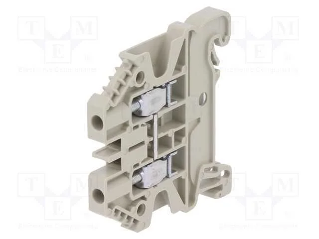 Conector: de carril, 2,5mm2, faixas: 1, braçadeir.