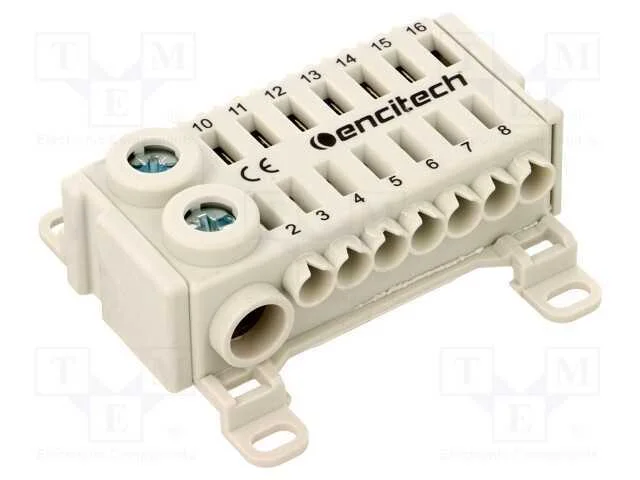 Conector: bloco de distribuição, faixas: 1, braça.