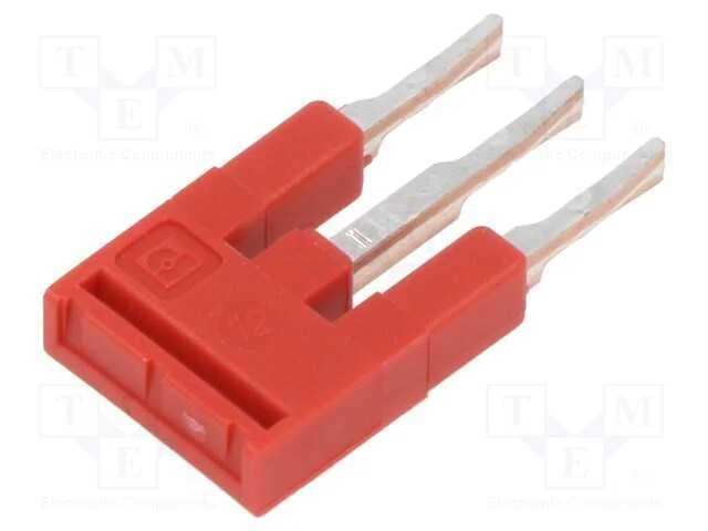 Ponte de pino, faixas: 3, vermelho, Larg: 3,5mm, .