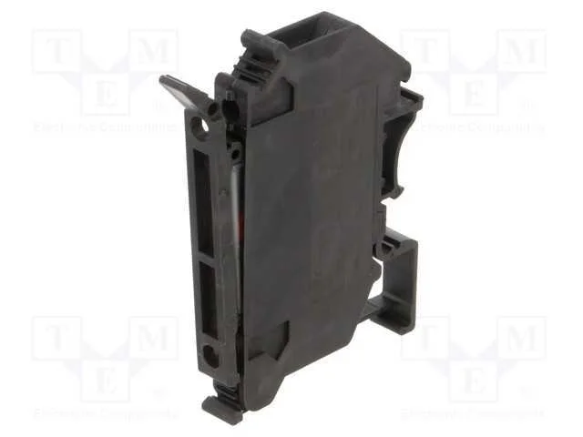 Conector: de Carril, 0,2÷4mm2, Preta, Terminal Parafusado, 24v