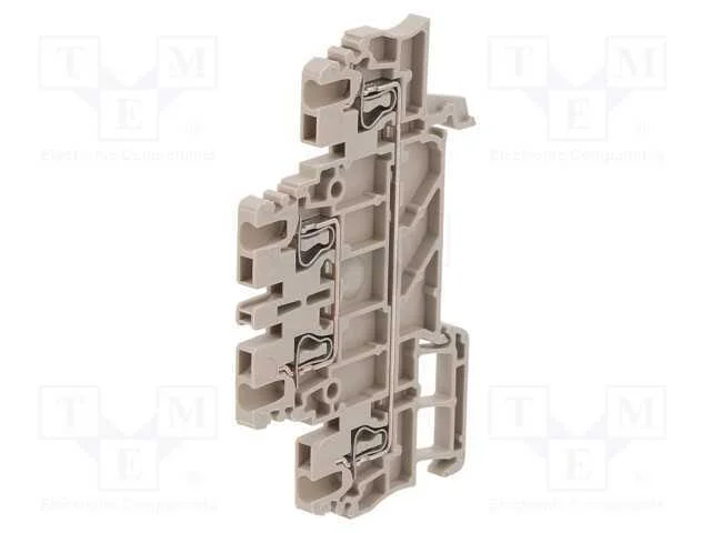 Conector: de carril, 1,5mm2, faixas: 2, braçadeir.