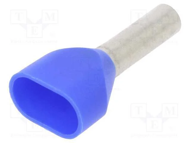 Terminal: rolo, isolada,dupla, 2,5mm2, 10mm, esta.