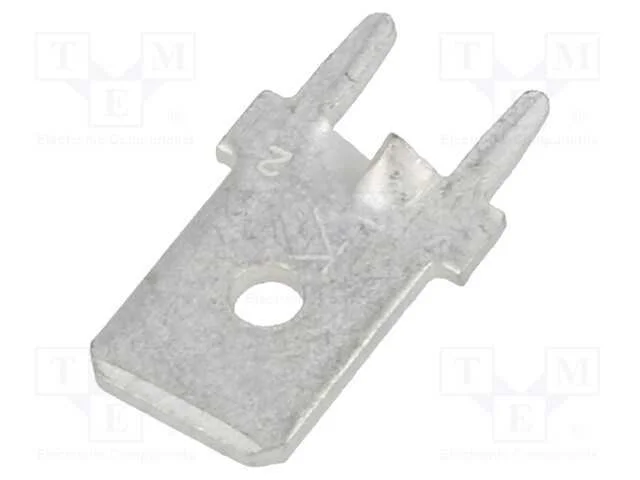 Conetor: plano, 6,4mm, 0,8mm, fêmea, THT, latão, .