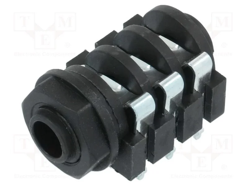 Conector: Jack 6,3mm, tomada, para painel,porca d.