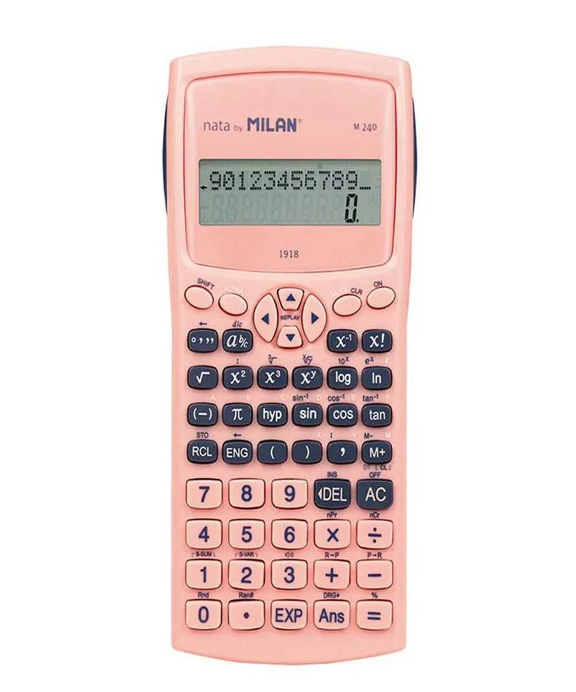 Blíster Calculadora Científica M240 Serie 1918 Rosa Milan
