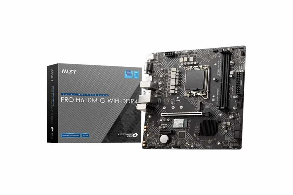Msi Pro H610m-G Wifi Ddr4 Placa Base Intel H610 L.