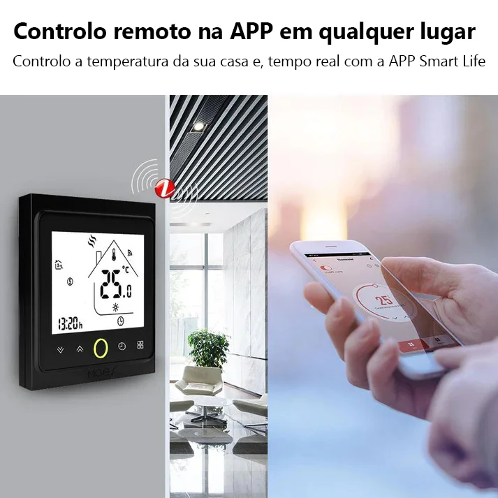 Termostato Controlador Zigbee para Piso Radiante