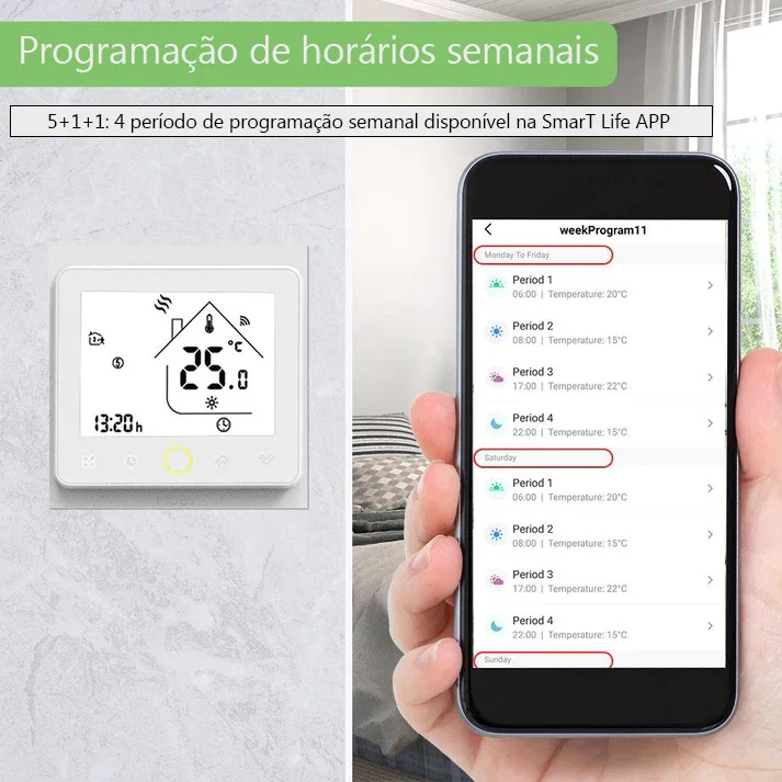 Termostato Controlador Zigbee P/ Caldeira Ou Bomba